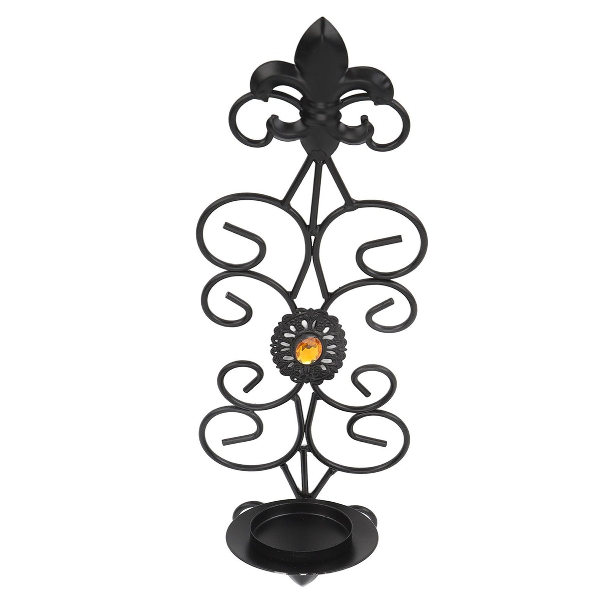 Wall Candle Holders Retro Diamond Encrusted Candlestick for Living Room Bedroom Decorations
