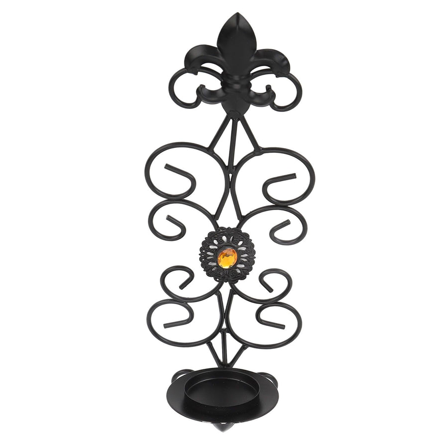 Wall Candle Holders Retro Diamond Encrusted Candlestick for Living Room Bedroom Decorations