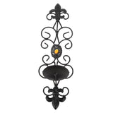 Wall Candle Holders Retro Diamond Encrusted Candlestick for Living Room Bedroom Decorations - Extra Image