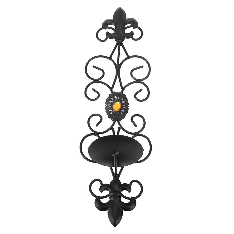 Wall Candle Holders Retro Diamond Encrusted Candlestick for Living Room Bedroom Decorations
