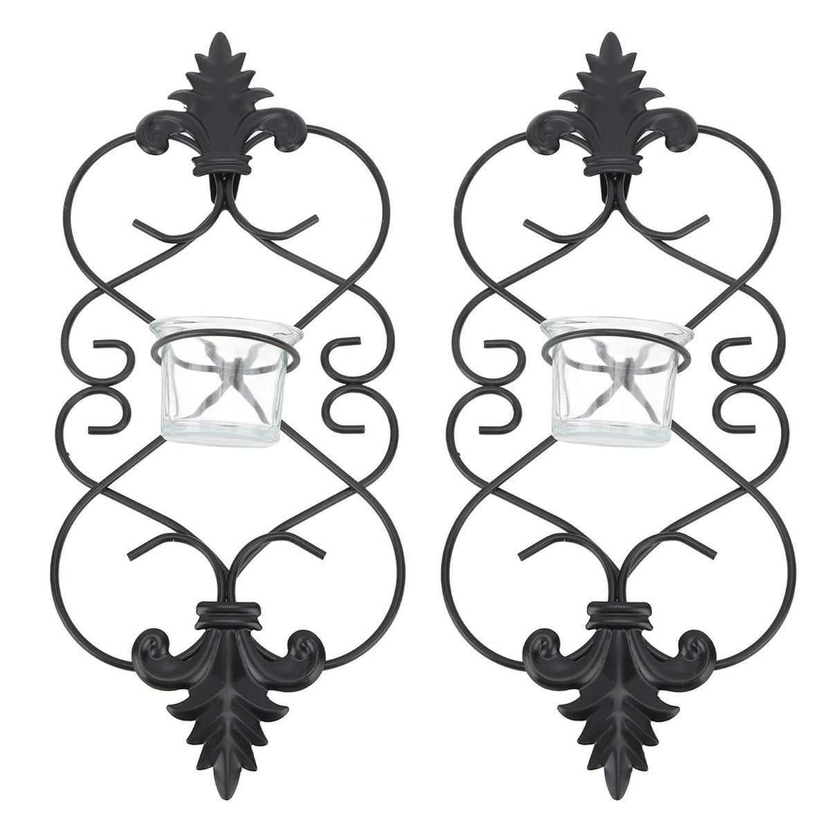 2PCS Wall Hanging Candle Holder Iron Hanging Wall Candle Holders for Home Decoration Weddings Events