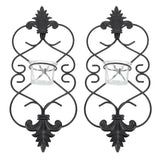 2PCS Wall Hanging Candle Holder Iron Hanging Wall Candle Holders for Home Decoration Weddings Events
