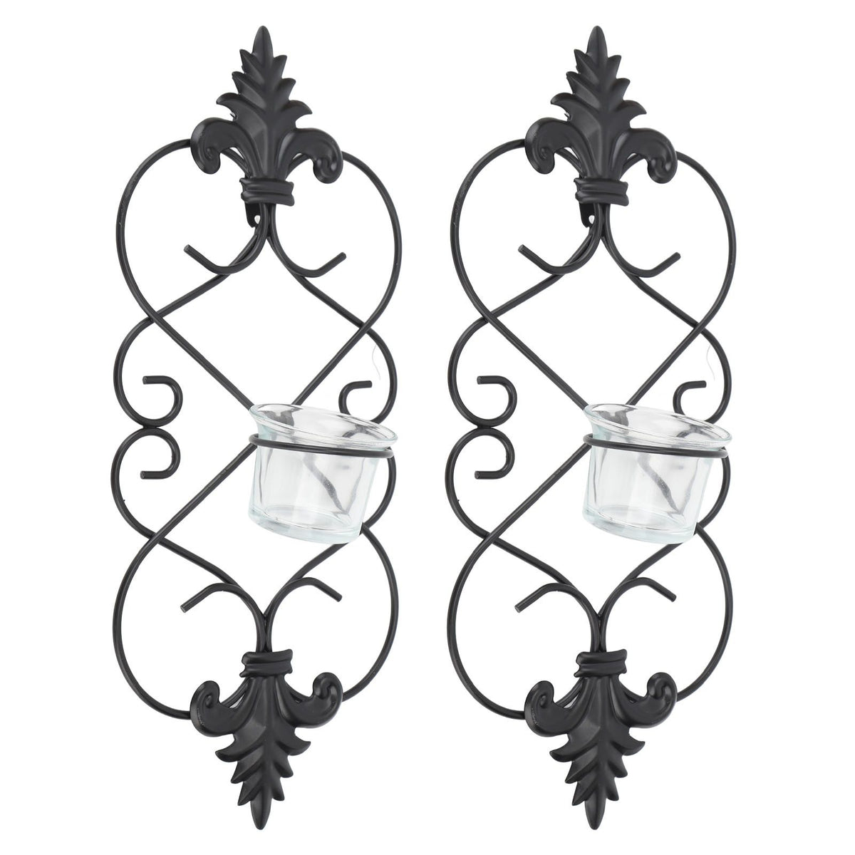 2PCS Wall Hanging Candle Holder Iron Hanging Wall Candle Holders for Home Decoration Weddings Events