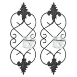 2PCS Wall Hanging Candle Holder Iron Hanging Wall Candle Holders for Home Decoration Weddings Events