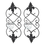 2PCS Wall Hanging Candle Holder Iron Hanging Wall Candle Holders for Home Decoration Weddings Events
