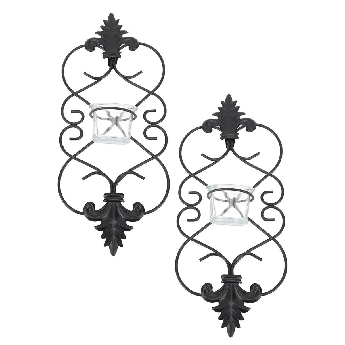 2PCS Wall Hanging Candle Holder Iron Hanging Wall Candle Holders for Home Decoration Weddings Events