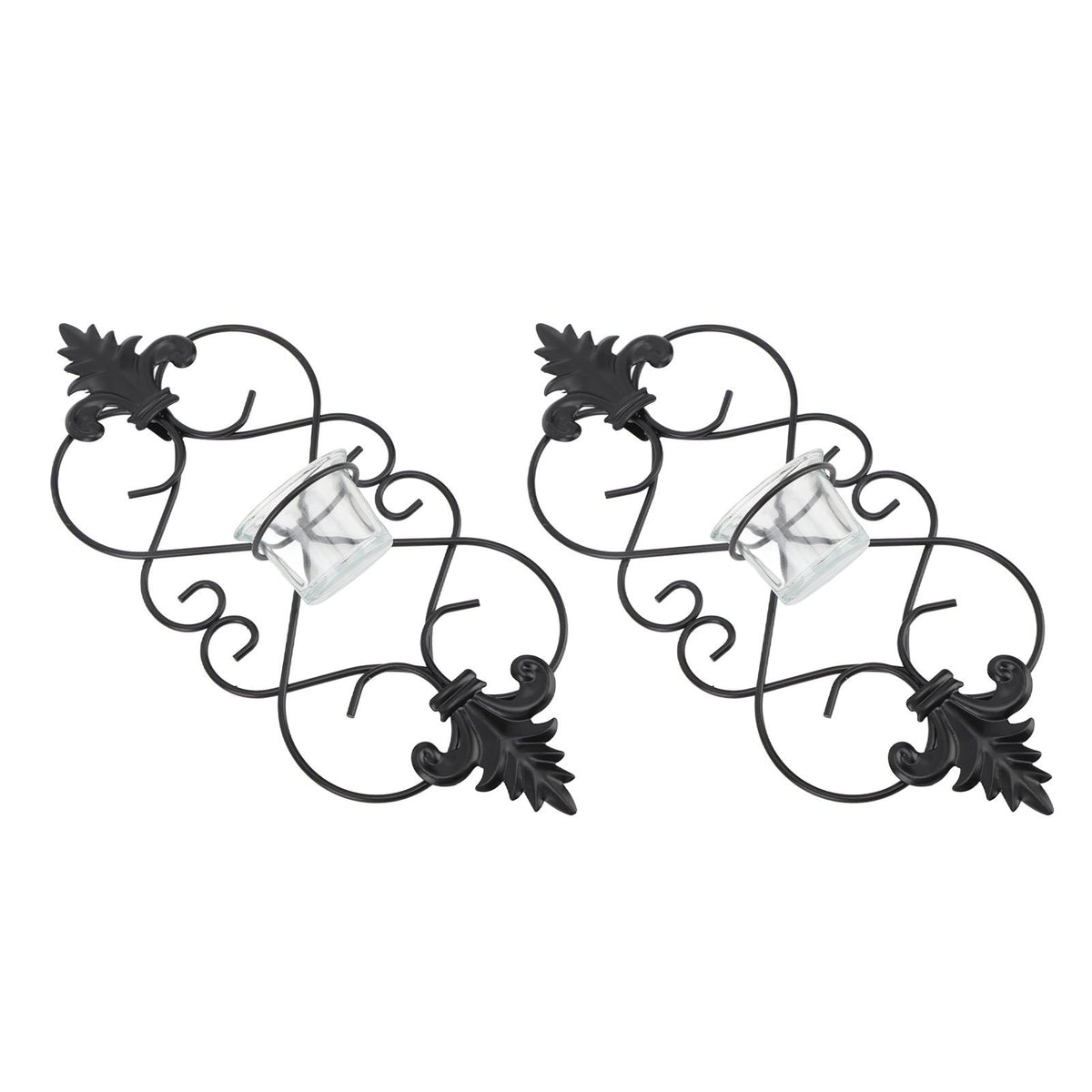 2PCS Wall Hanging Candle Holder Iron Hanging Wall Candle Holders for Home Decoration Weddings Events