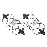 2PCS Wall Hanging Candle Holder Iron Hanging Wall Candle Holders for Home Decoration Weddings Events