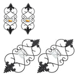 2PCS Wall Hanging Candle Holder Iron Hanging Wall Candle Holders for Home Decoration Weddings Events