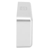 Mirror LED Alarm Clock Two Sets of Alarm Rechargeable Voice Activated Digital Clock for Bedrooms Bedside Desk Silver