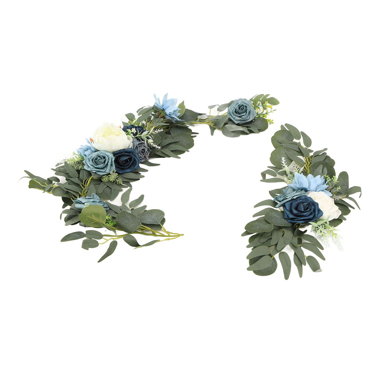 Faux Flower Swag Set Artificial Flower Arch Decor Wedding Welcome Reception Ceremony Signs Decorations 18058-HL