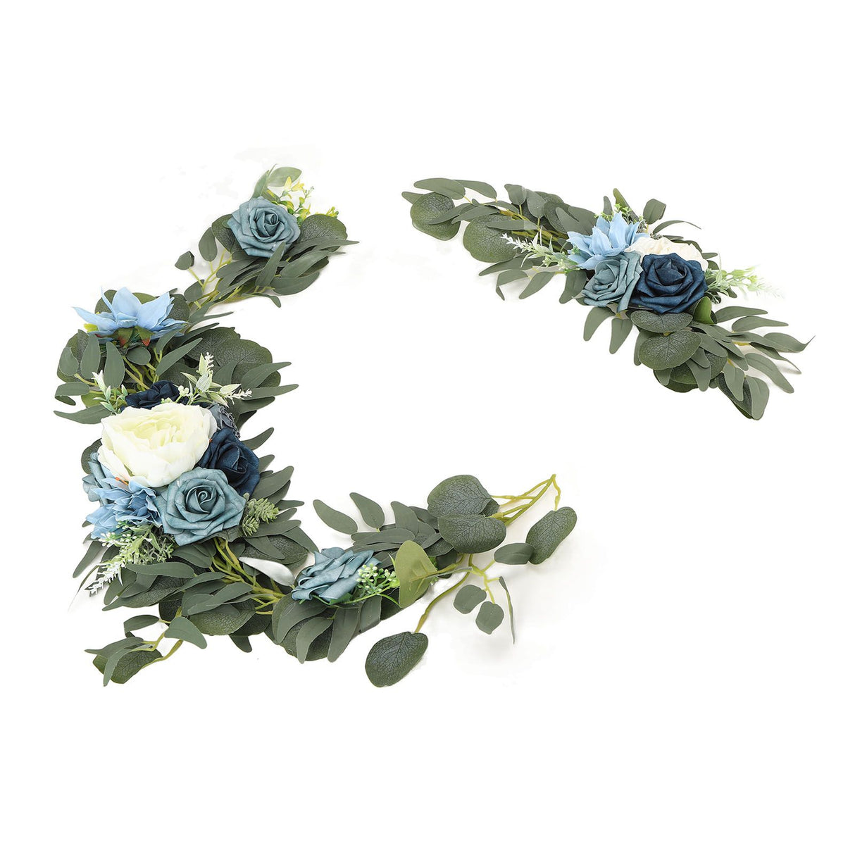 Faux Flower Swag Set Artificial Flower Arch Decor Wedding Welcome Reception Ceremony Signs Decorations 18058-HL