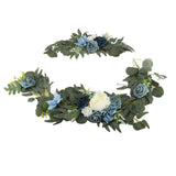 Faux Flower Swag Set Artificial Flower Arch Decor Wedding Welcome Reception Ceremony Signs Decorations 18058-HL