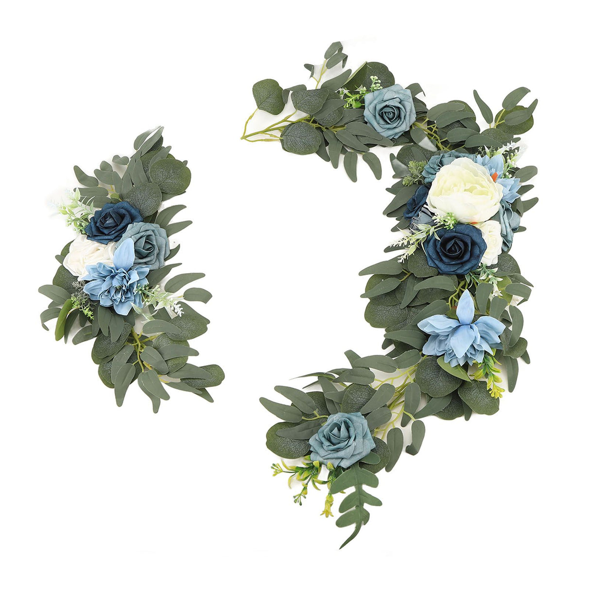 Faux Flower Swag Set Artificial Flower Arch Decor Wedding Welcome Reception Ceremony Signs Decorations 18058-HL