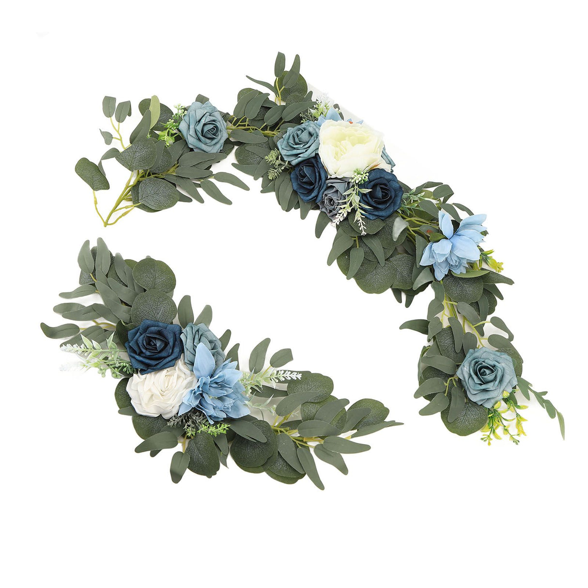 Faux Flower Swag Set Artificial Flower Arch Decor Wedding Welcome Reception Ceremony Signs Decorations 18058-HL