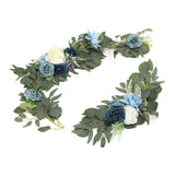 Faux Flower Swag Set Artificial Flower Arch Decor Wedding Welcome Reception Ceremony Signs Decorations 18058-HL