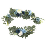 Faux Flower Swag Set Artificial Flower Arch Decor Wedding Welcome Reception Ceremony Signs Decorations 18058-HL - Extra Image