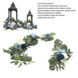 Faux Flower Swag Set Artificial Flower Arch Decor Wedding Welcome Reception Ceremony Signs Decorations 18058-HL - Extra Image
