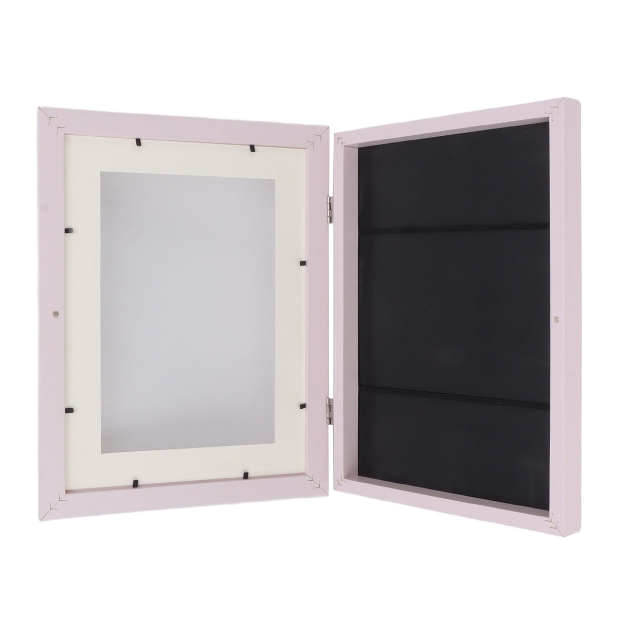 Kids Art Frame HDF Durable Magnetic Design Changeable Art Picture Frame with Storage Slot for Crafts Drawing Pink
