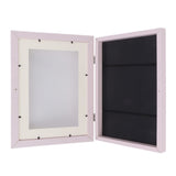 Kids Art Frame HDF Durable Magnetic Design Changeable Art Picture Frame with Storage Slot for Crafts Drawing Pink