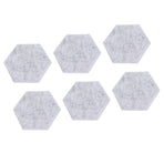 12PCS Hexagon Acoustic Panels High Density Sound Absorbing Panels Sound Proof Beveled Edge Wall Panels 14x12x7cm Light Gray