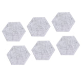 12PCS Hexagon Acoustic Panels High Density Sound Absorbing Panels Sound Proof Beveled Edge Wall Panels 14x12x7cm Light Gray - 45-Degree Angle