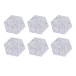 12PCS Hexagon Acoustic Panels High Density Sound Absorbing Panels Sound Proof Beveled Edge Wall Panels 14x12x7cm Light Gray