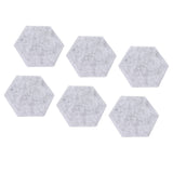 12PCS Hexagon Acoustic Panels High Density Sound Absorbing Panels Sound Proof Beveled Edge Wall Panels 14x12x7cm Light Gray - Extra Image