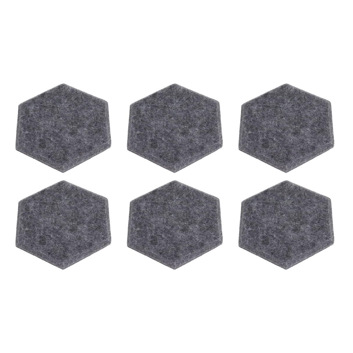 12PCS Hexagon Acoustic Panels High Density Sound Absorbing Panels Sound Proof Beveled Edge Wall Panels 14x12x7cm Dark Gray