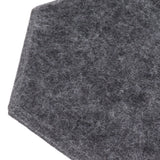 12PCS Hexagon Acoustic Panels High Density Sound Absorbing Panels Sound Proof Beveled Edge Wall Panels 14x12x7cm Dark Gray