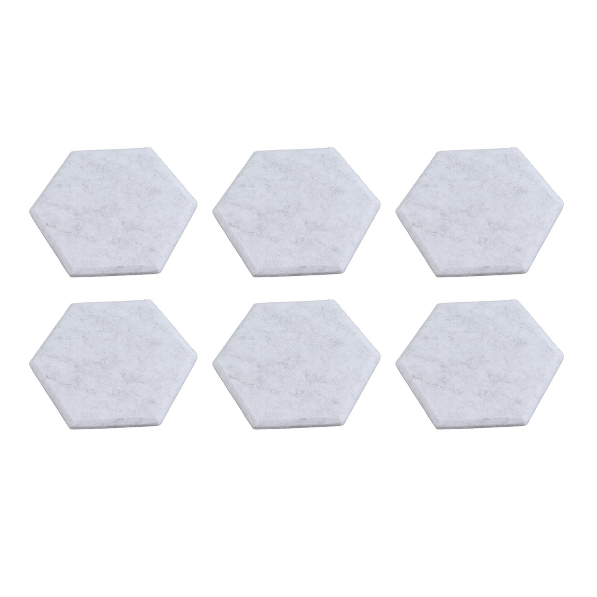 12PCS Hexagon Acoustic Panels High Density Sound Absorbing Panels Sound Proof Beveled Edge Wall Panels 14x12x7cm Silver Gray
