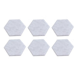 12PCS Hexagon Acoustic Panels High Density Sound Absorbing Panels Sound Proof Beveled Edge Wall Panels 14x12x7cm Silver Gray