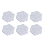 12PCS Hexagon Acoustic Panels High Density Sound Absorbing Panels Sound Proof Beveled Edge Wall Panels 14x12x7cm Silver Gray