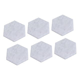 12PCS Hexagon Acoustic Panels High Density Sound Absorbing Panels Sound Proof Beveled Edge Wall Panels 14x12x7cm Silver Gray