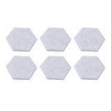 12PCS Hexagon Acoustic Panels High Density Sound Absorbing Panels Sound Proof Beveled Edge Wall Panels 14x12x7cm Silver Gray