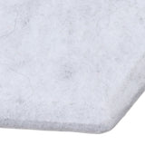 12PCS Hexagon Acoustic Panels High Density Sound Absorbing Panels Sound Proof Beveled Edge Wall Panels 14x12x7cm Silver Gray
