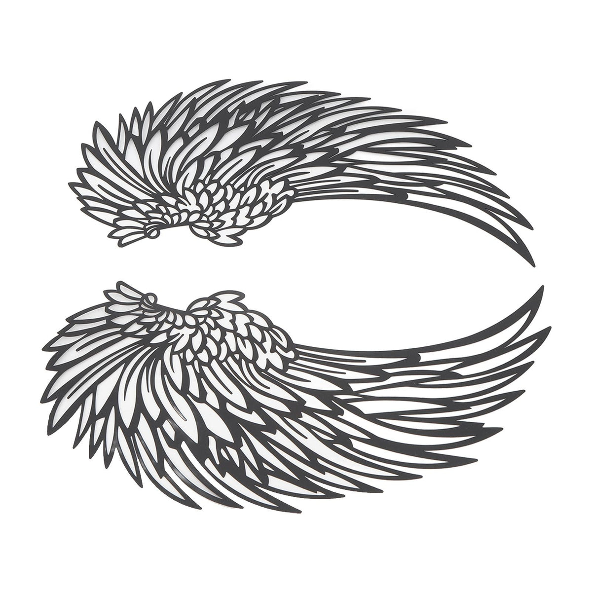 Angel Wings Metal Wall Art Indoor Outdoor Hanging Metal Angel Wings Wall Decor with LED Lights for Home Bedroom Living Room Garden Office