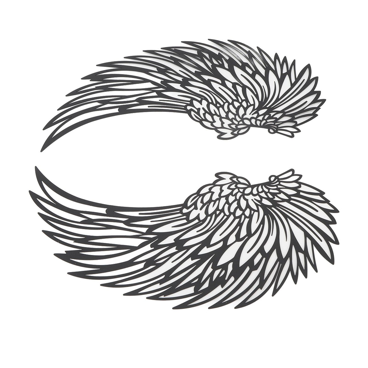 Angel Wings Metal Wall Art Indoor Outdoor Hanging Metal Angel Wings Wall Decor with LED Lights for Home Bedroom Living Room Garden Office