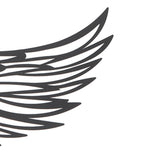 Angel Wings Metal Wall Art Indoor Outdoor Hanging Metal Angel Wings Wall Decor with LED Lights for Home Bedroom Living Room Garden Office - Extra Image