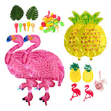 Hawaii Flamingo Pineapple Balloon Set Summer Party Decoration Balloon Set for Wedding Party - 45-Degree Angle