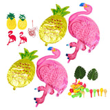 Hawaii Flamingo Pineapple Balloon Set Summer Party Decoration Balloon Set for Wedding Party