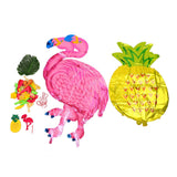 Hawaii Flamingo Pineapple Balloon Set Summer Party Decoration Balloon Set for Wedding Party - Low Angle