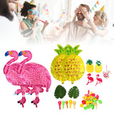 Hawaii Flamingo Pineapple Balloon Set Summer Party Decoration Balloon Set for Wedding Party
