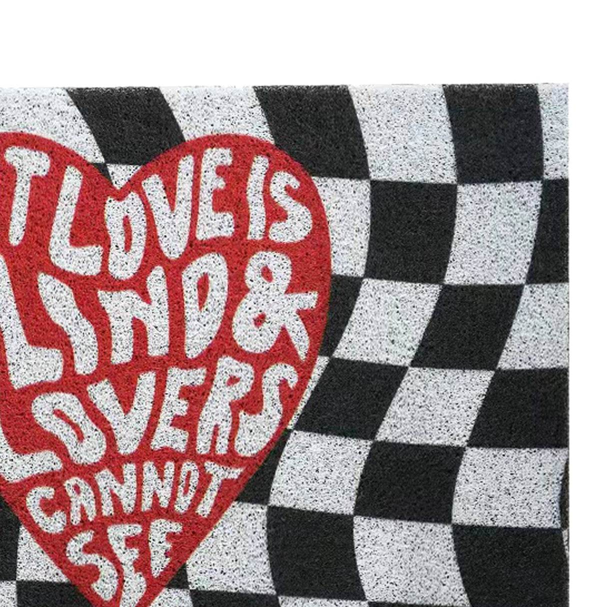 Checkerboard Kitchen Rugs Washable Hallway Entry Carpet Non Slip Entryway Runner Mat for Home Restaurant Office Heart