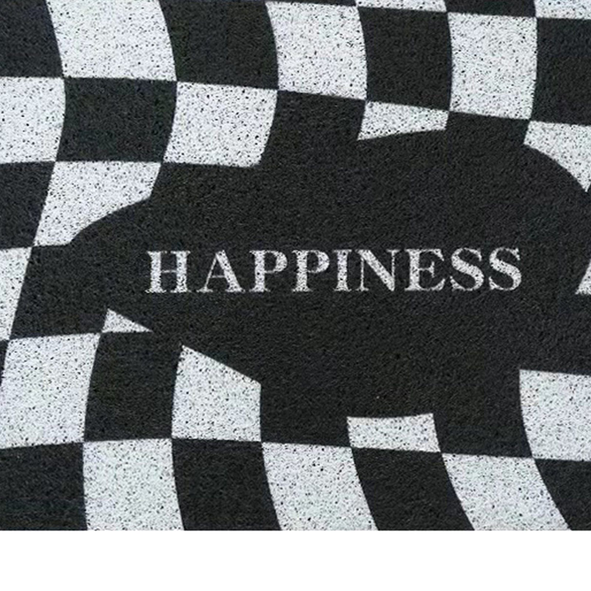 Checkerboard Kitchen Rugs Washable Hallway Entry Carpet Non Slip Entryway Runner Mat for Home Restaurant Office Black