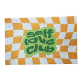 Checkerboard Kitchen Rugs Washable Hallway Entry Carpet Non Slip Entryway Runner Mat for Home Restaurant Office Yellow