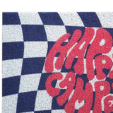 Checkerboard Kitchen Rugs Washable Hallway Entry Carpet Non Slip Entryway Runner Mat for Home Restaurant Office Blue - Extra Image