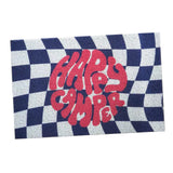 Checkerboard Kitchen Rugs Washable Hallway Entry Carpet Non Slip Entryway Runner Mat for Home Restaurant Office Blue - Extra Image