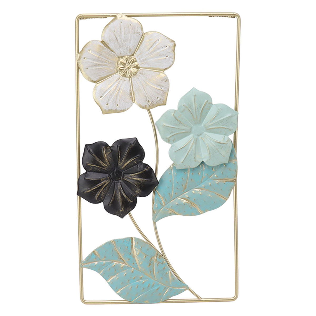 Wall Decoration TV Background Wall Pendant Wall Mounted Nordic Style Metal Flower Decor for Living Room Decoration
