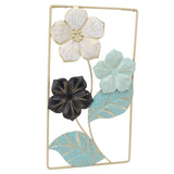 Wall Decoration TV Background Wall Pendant Wall Mounted Nordic Style Metal Flower Decor for Living Room Decoration - Front View